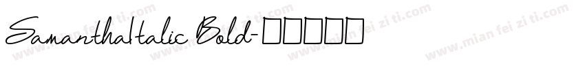 SamanthaItalic Bold字体转换